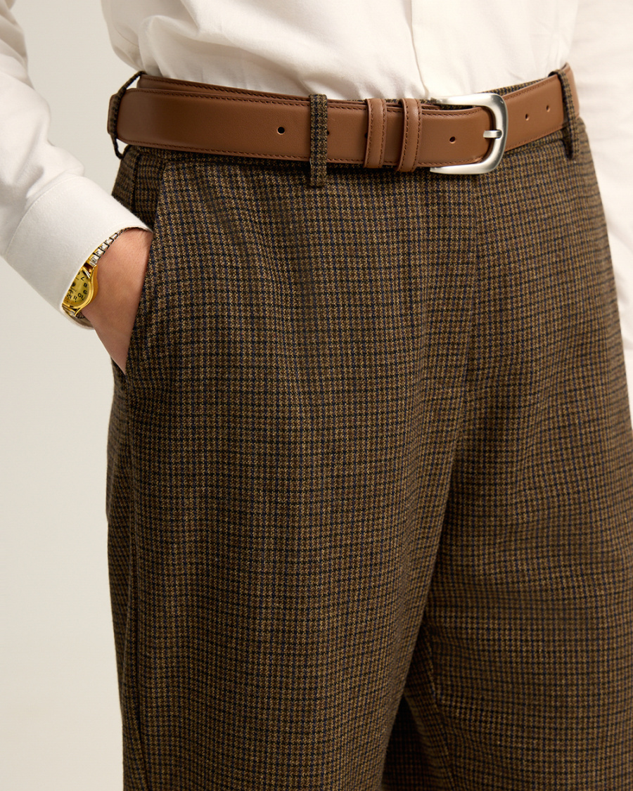 Ремень из натуральной кожи светло-коричневый 5990₽