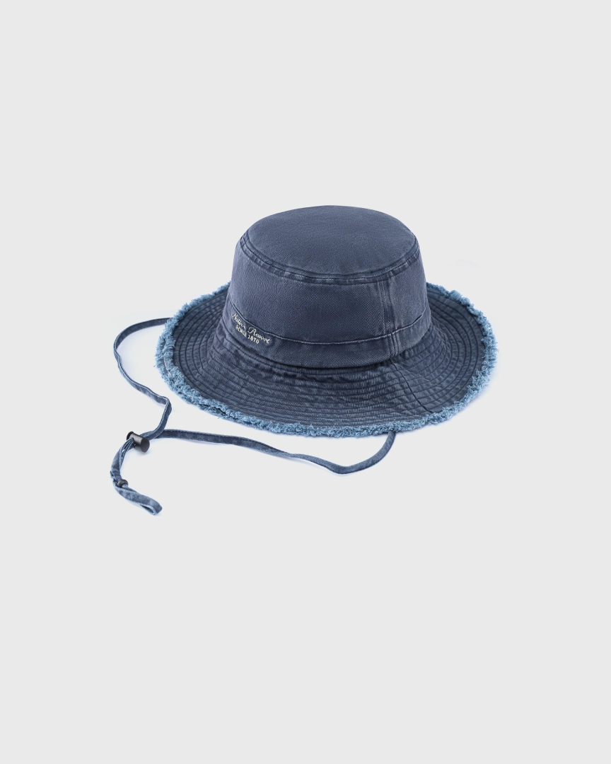

Панама с вышивкой Unisex, синий