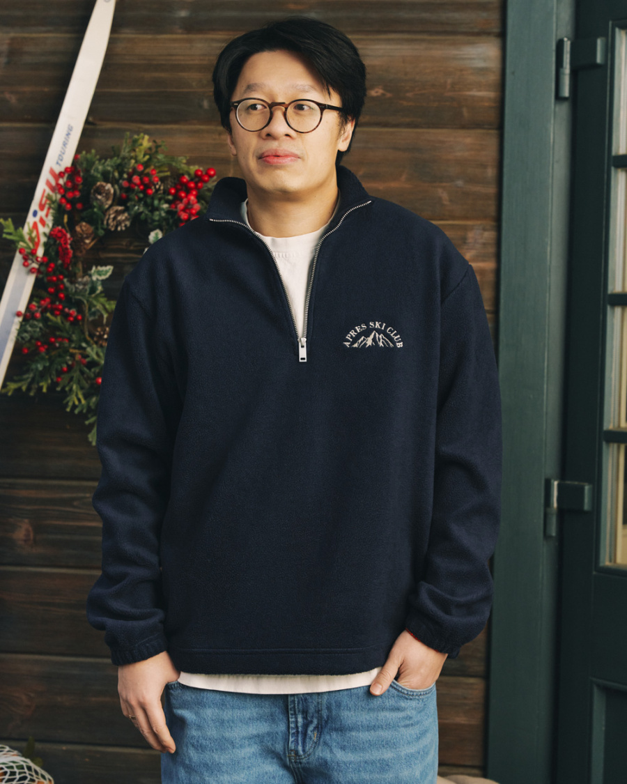 

Толстовка Unisex из флиса шерпа с меховым эффектом, темно-синий