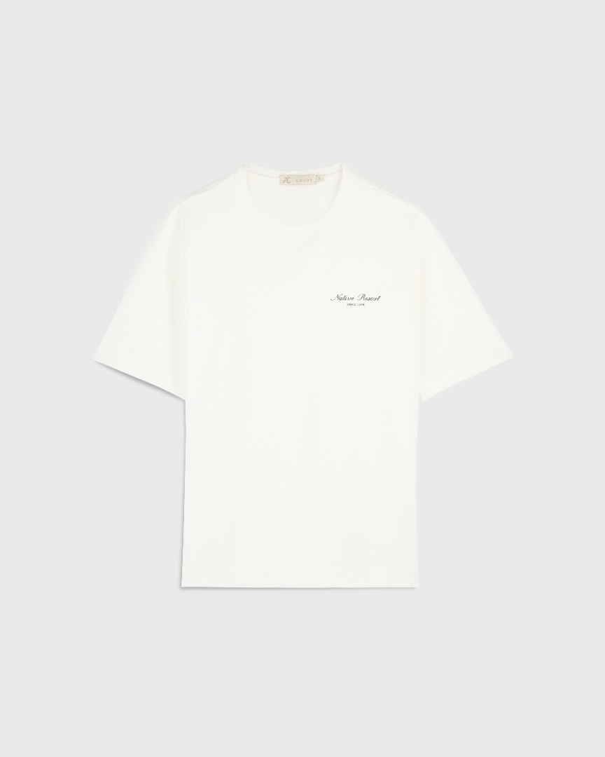 

Хлопковая футболка оверсайз Unisex, белый