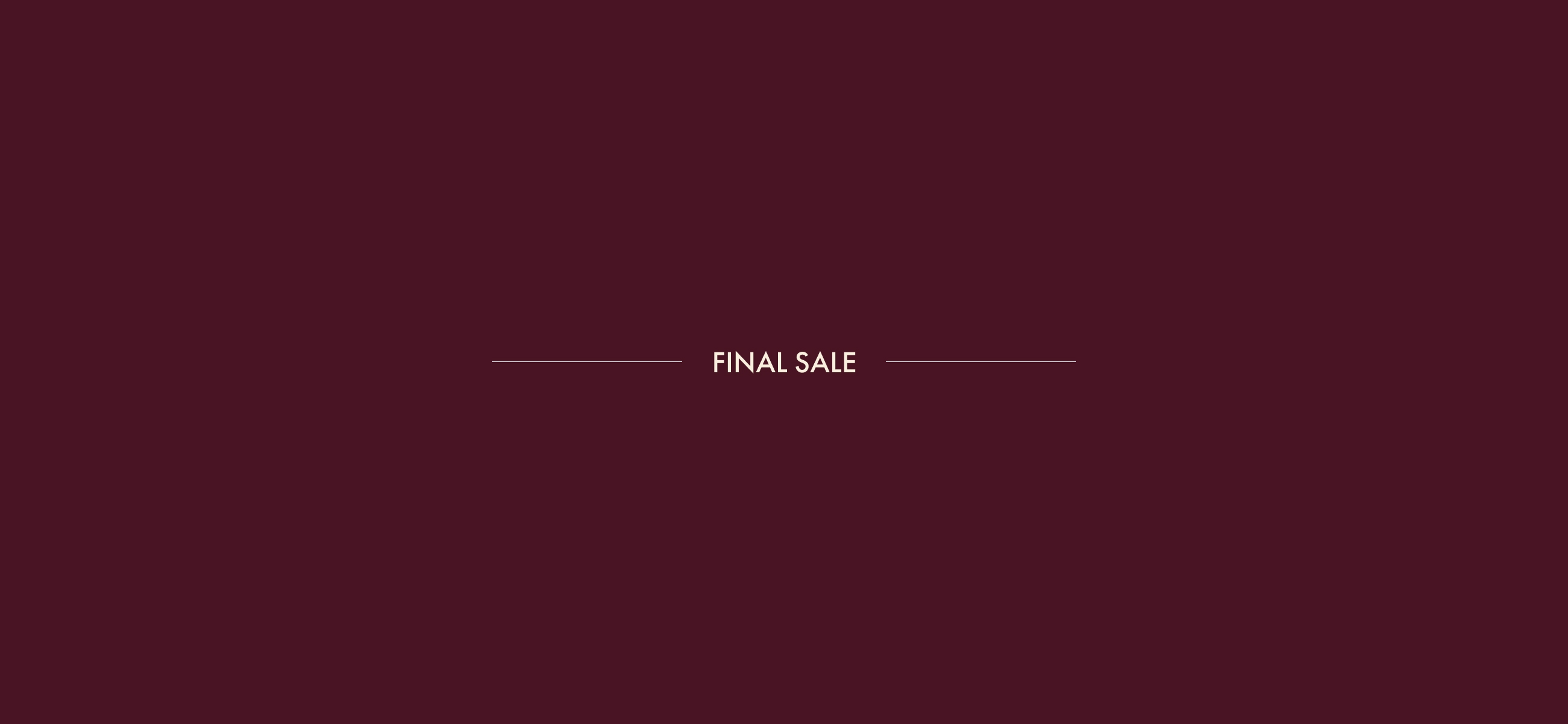 Winter sale -> Final sale