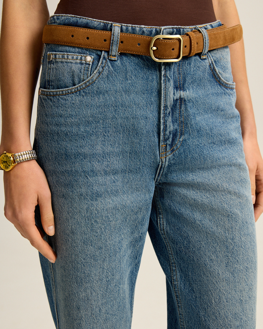 ремень из натуральной замши  фотография