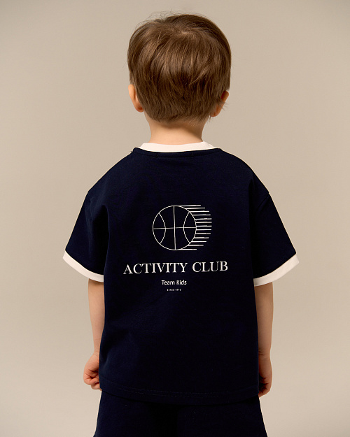 Детская футболка Unisex с принтом, синий