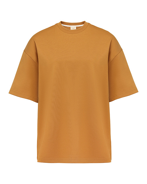 Хлопковая футболка оверсайз Unisex, желтый