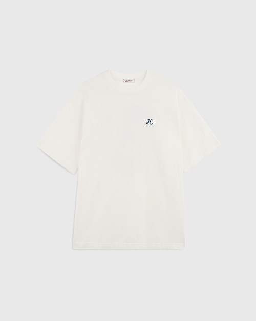 Хлопковая футболка Unisex с принтом и вышивкой, молочный