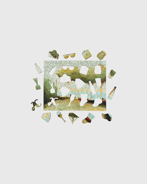 Паззл-головоломка с подставкой, Abrau Club x Алексей Ланцев