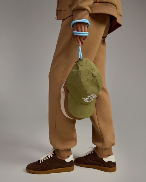 Бейсболка из нейлона, хаки