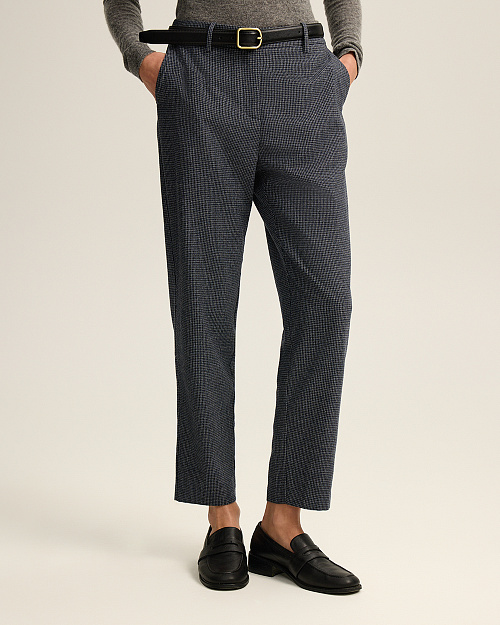 Твидовые брюки, синий