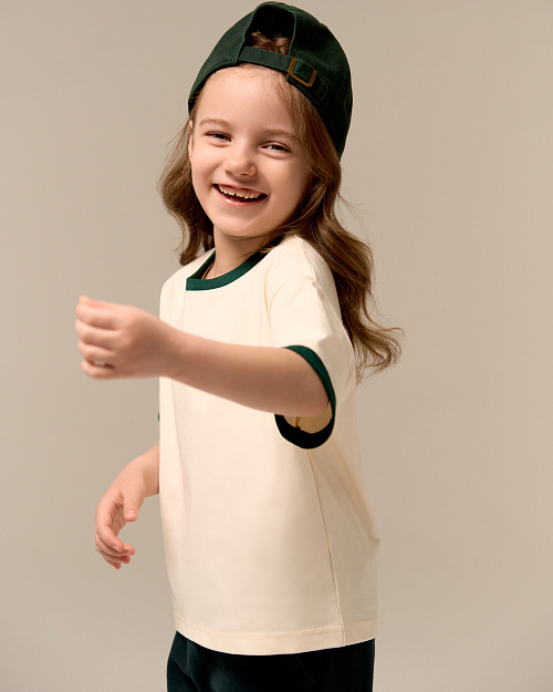 Детская футболка Unisex с принтом, белый