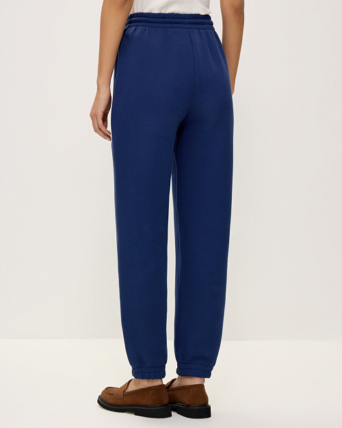 Базовые джоггеры из футера, синий