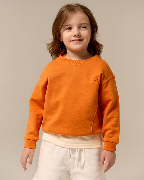 Детский свитшот Unisex, оранжевый
