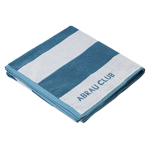 Пляжное полотенце в полоску, синий