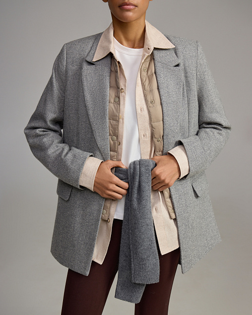 Вельветовая рубашка Unisex из 100% хлопка, бежевый