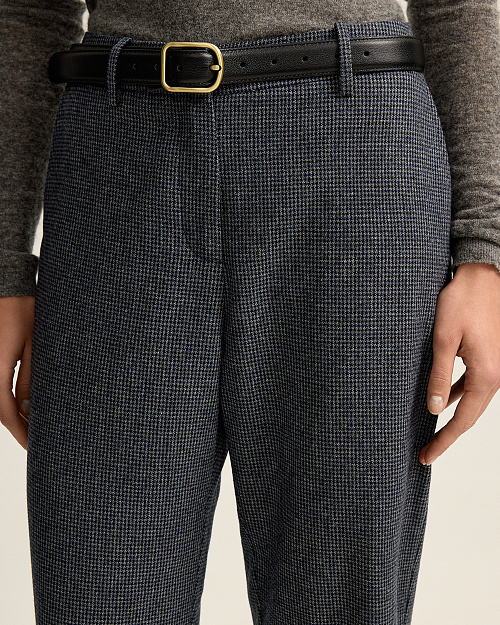 Ремень из натуральной кожи, черный