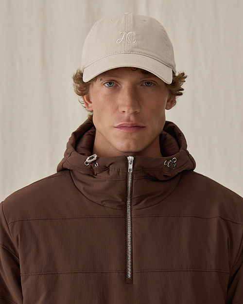 Кепка из 100% хлопка с вышивкой, бежевый