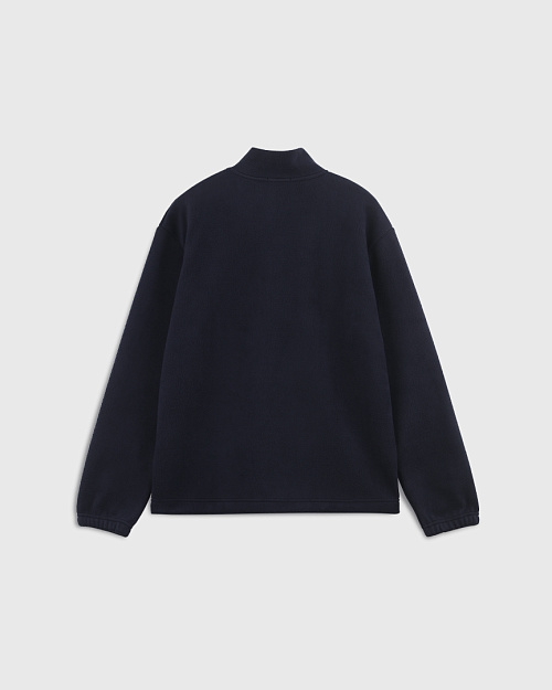 Толстовка Unisex из флиса шерпа с меховым эффектом, темно-синий