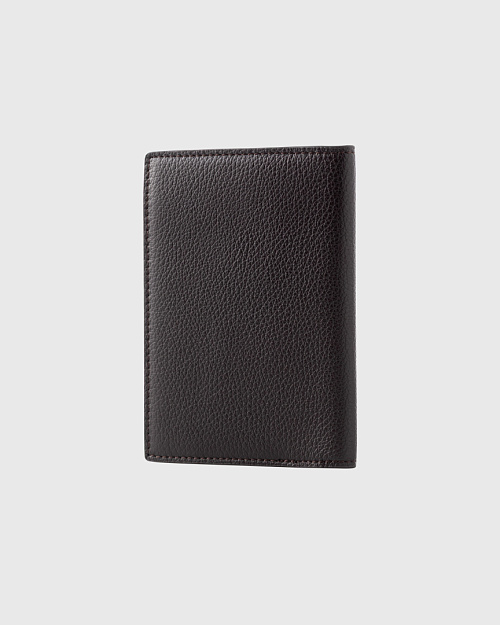 Кожаная обложка для паспорта, коричневый