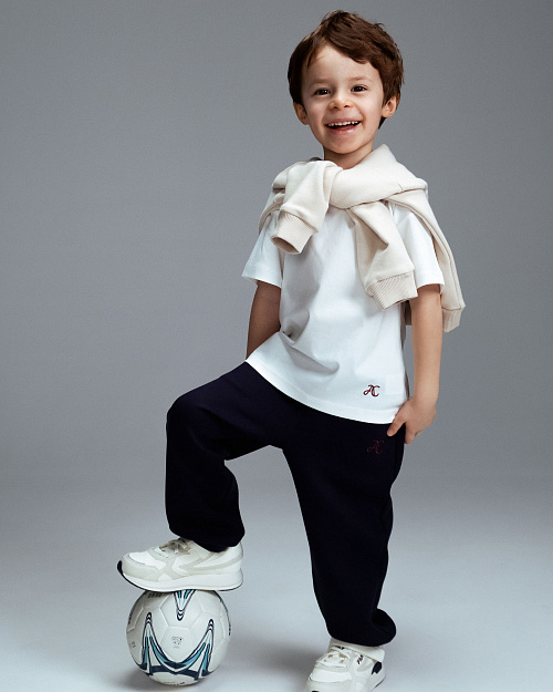 Детская футболка Unisex из хлопка Supima, белый