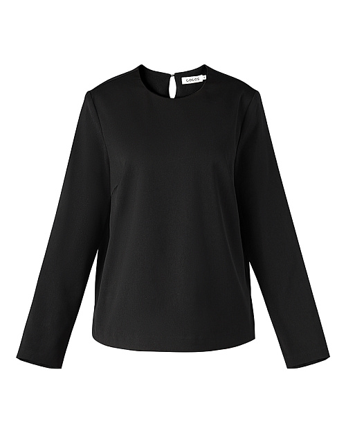 Блуза с длинными рукавами, черный