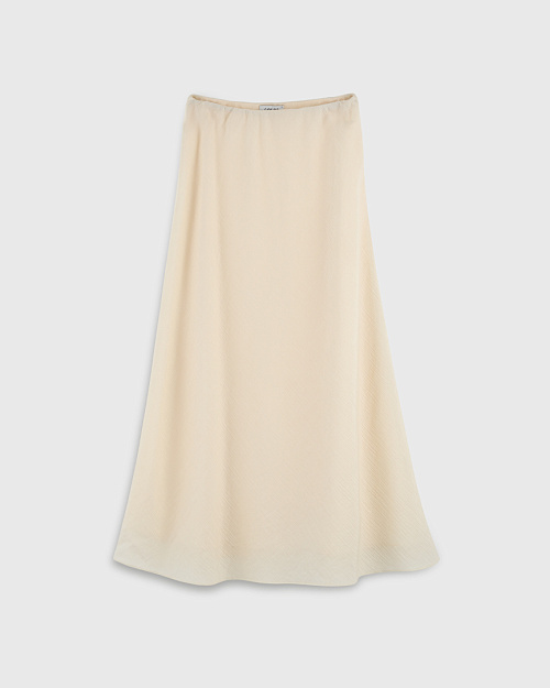 Юбка из полупрозрачной текстурной ткани из тенселя, на подкладке