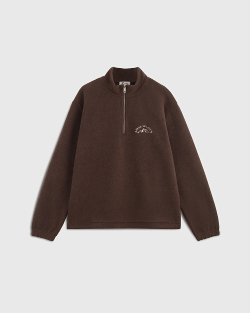 Толстовка Unisex из флиса шерпа с меховым эффектом, коричневый