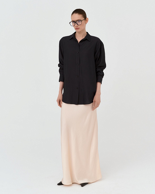 Рубашка из вискозы, темно-серый