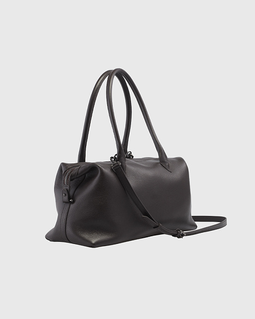 Сумка женская темно-корич, натуральная кожа