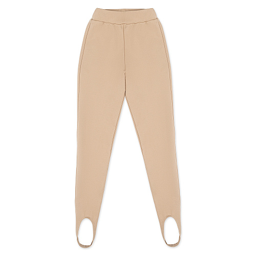 Легинсы со штрипками, бежевы