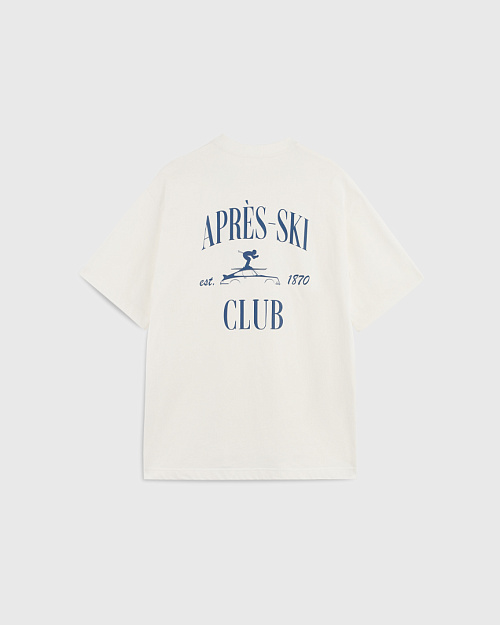 Хлопковая футболка Unisex с принтом и вышивкой, молочный