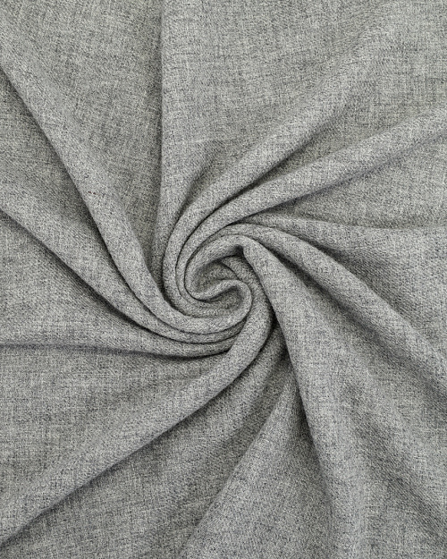 Палантин из шерсти и кашемира, серый меланж