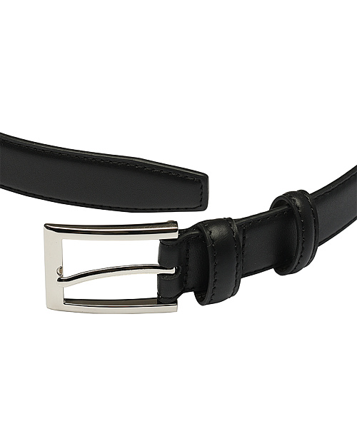 Ремень из натуральной кожи, черный