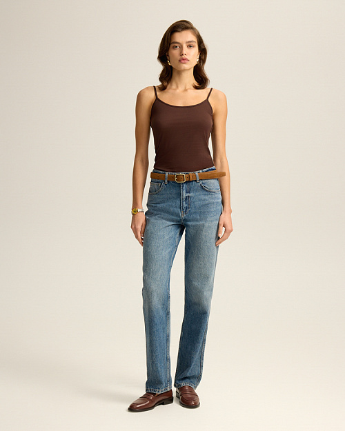 Джинсы прямого кроя Straight, синий