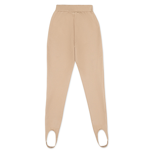 Легинсы со штрипками, бежевы