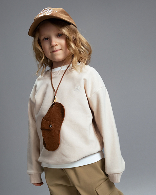 Детский свитшот Unisex, кремовый