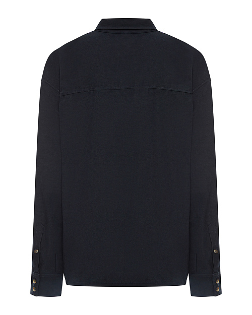 Рубашка Unisex из 100% хлопка, темно-синий