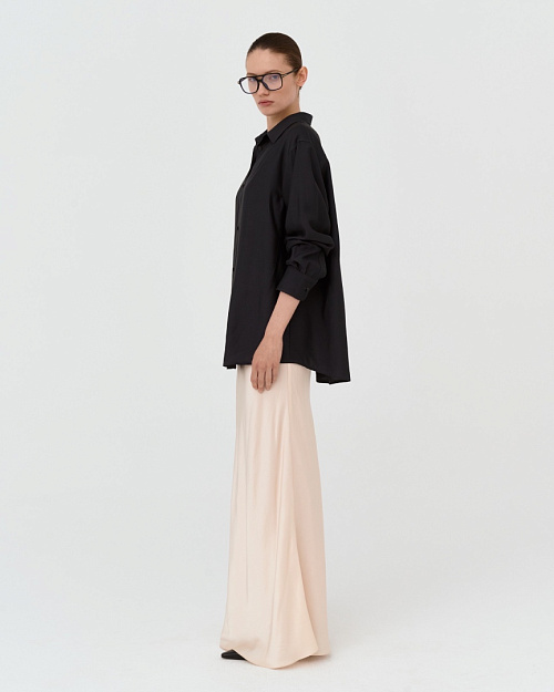 Рубашка из вискозы, темно-серый