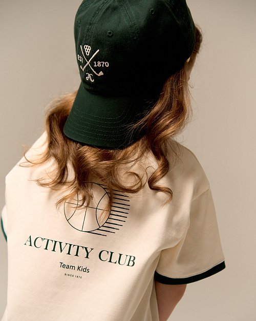 Детская футболка Unisex с принтом, белый