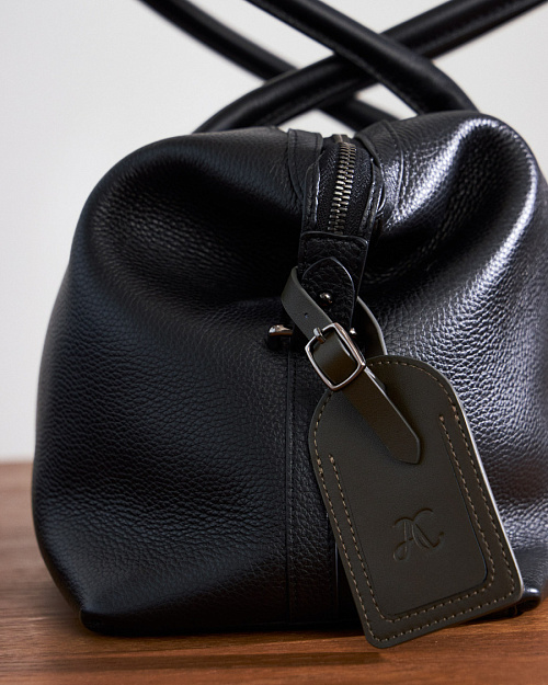 Багажная бирка из кожи, хаки