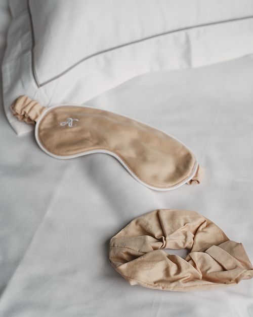 Резинка для волос, бежевый