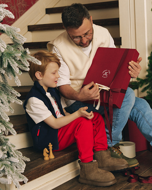 Детский жилет Unisex из флиса с меховым эффектом, тёмно-синий