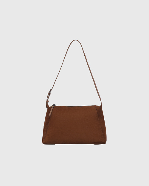 Сумка из натуральной замши, светло-коричневый