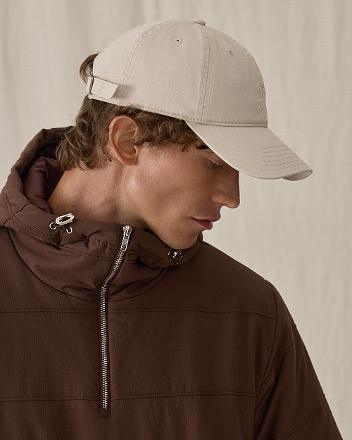 Кепка из 100% хлопка с вышивкой, бежевый