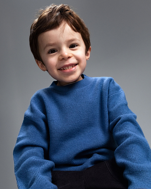 Детский свитер Unisex из шерсти, голубой