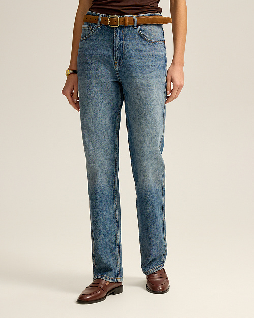 Джинсы прямого кроя Straight, синий