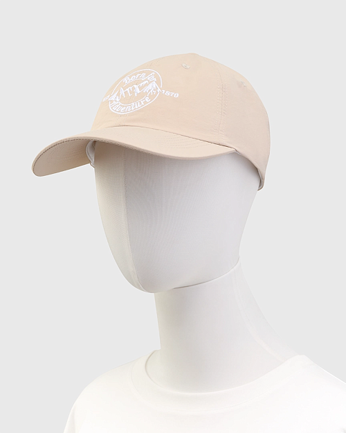 Бейсболка из нейлона, бежевый