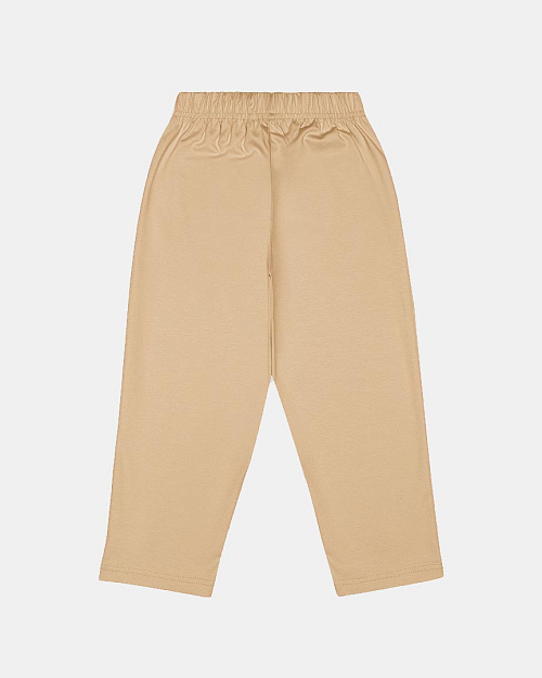 Детские брюки Unisex из хлопка, бежевый