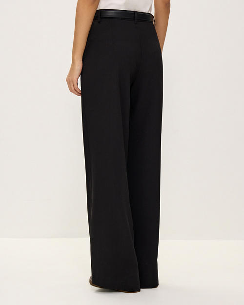 Классические брюки прямого кроя, чёрный