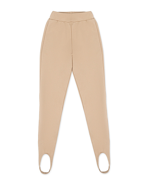 Легинсы со штрипками, бежевы