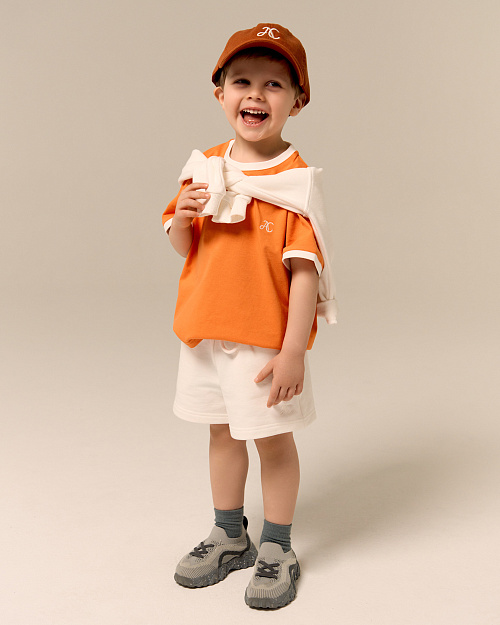 Детская футболка Unisex с принтом, оранжевый