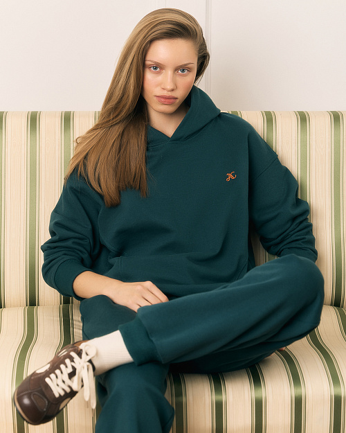 Худи Unisex из 100% хлопка, зеленый